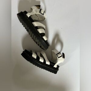 Dr Martens women’s Blaire sandals platform leather white gladiator style sandal